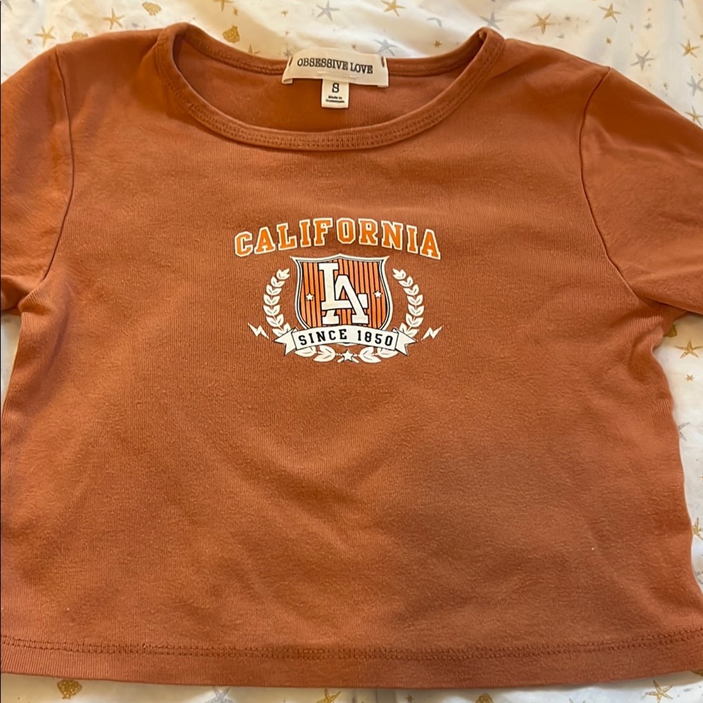 California Graphic Tee - Orange